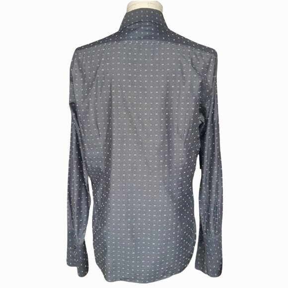 dagr SZ 15.5 French Cuff Dark Grey Men's Button Up Shirt - Picture 2 of 13